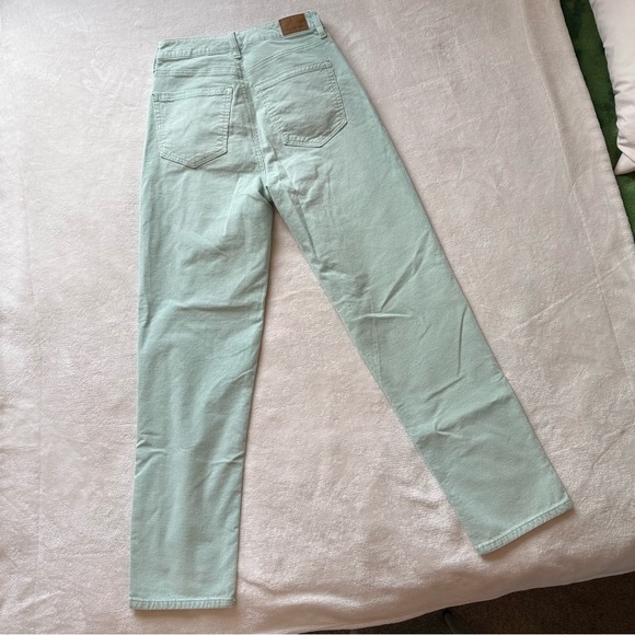 American Eagle Light Turquoise Straight Leg Corduroy Pants - Picture 2 of 6